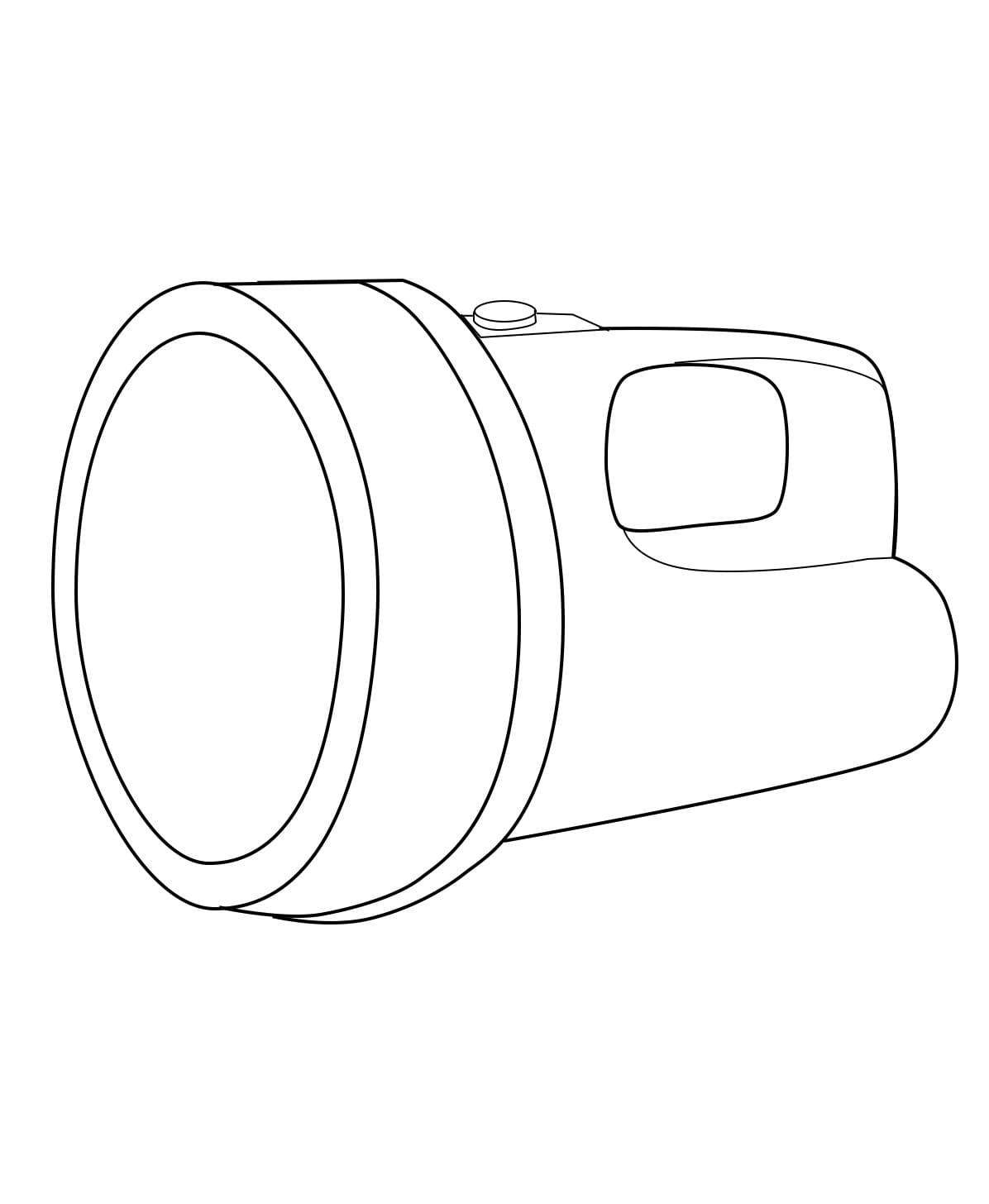 Desenho de Lanterna Grande para Colorir e Pintar