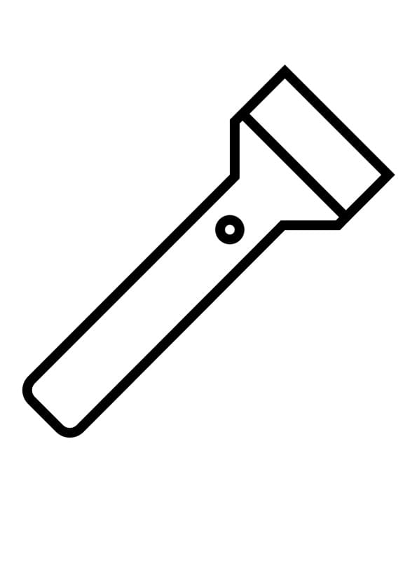 Desenho de Lanterna Muito Simples para Colorir e Pintar