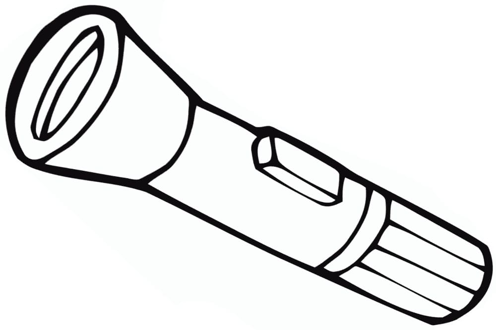 Desenho de Lanterna para Imprimir e Pintar