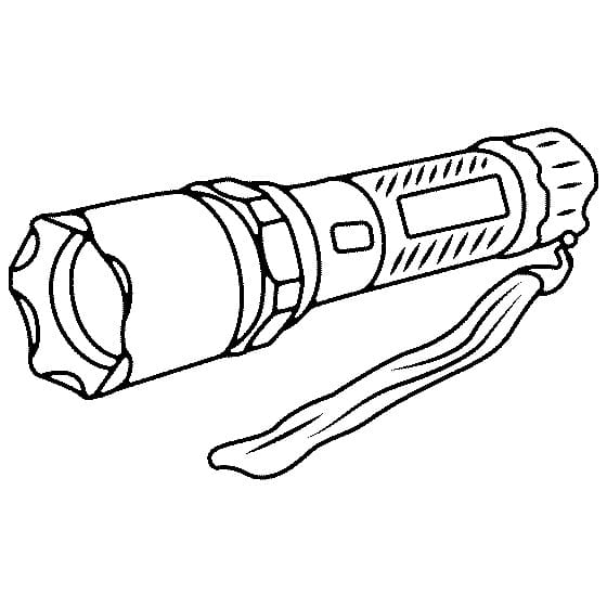 Desenho de Pequena Lanterna para Colorir e Pintar