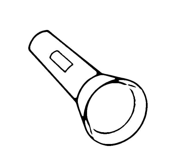 Desenho de uma Lanterna para Colorir e Pintar