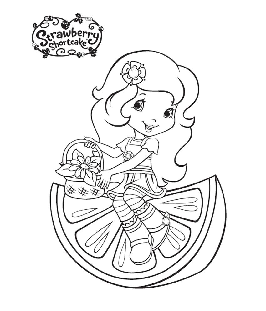 Desenho de Laranja Figurá para Colorir e Pintar