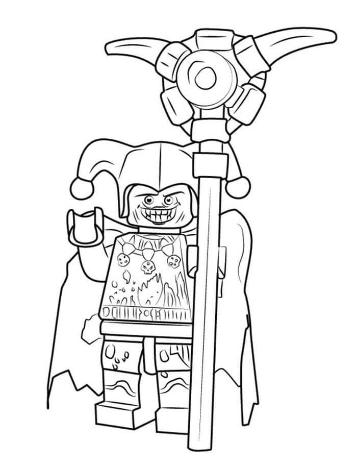 Desenho de Jestro de Lego Nexo Knights para Colorir e Pintar