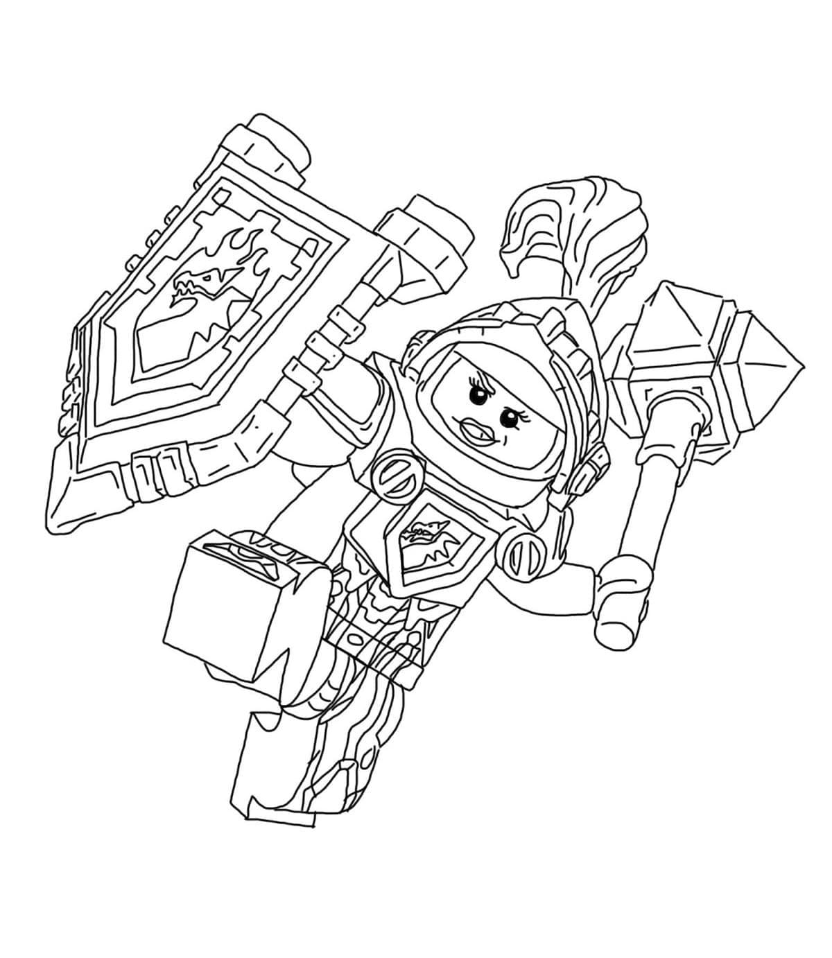 Desenho de Nexo Knight para Colorir e Pintar
