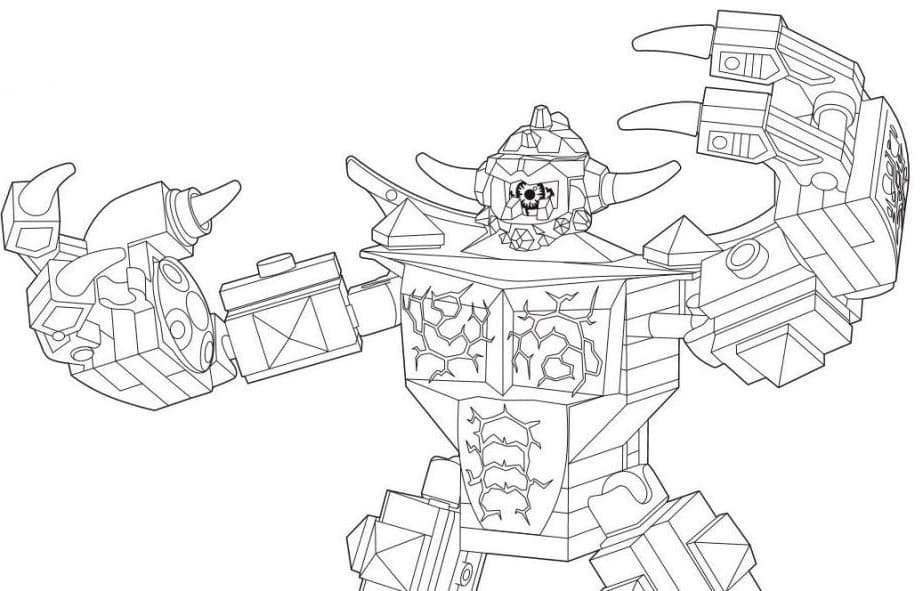 Desenho de Sparks de Lego Nexo Knights para Colorir e Pintar