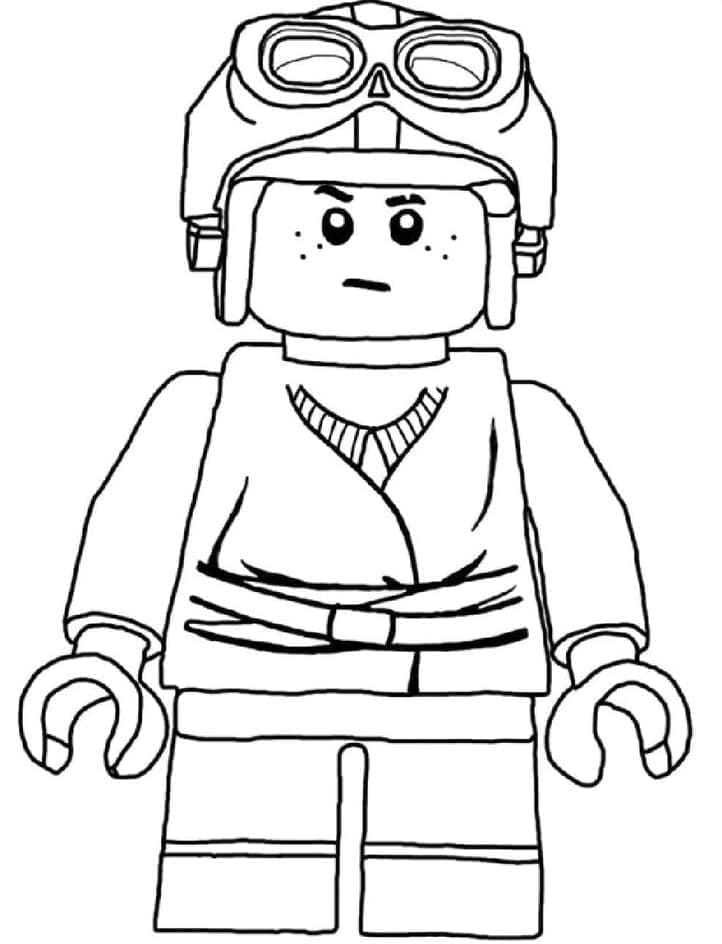 Desenho de Lego Star Wars Grátis para Crianças para Colorir e Pintar