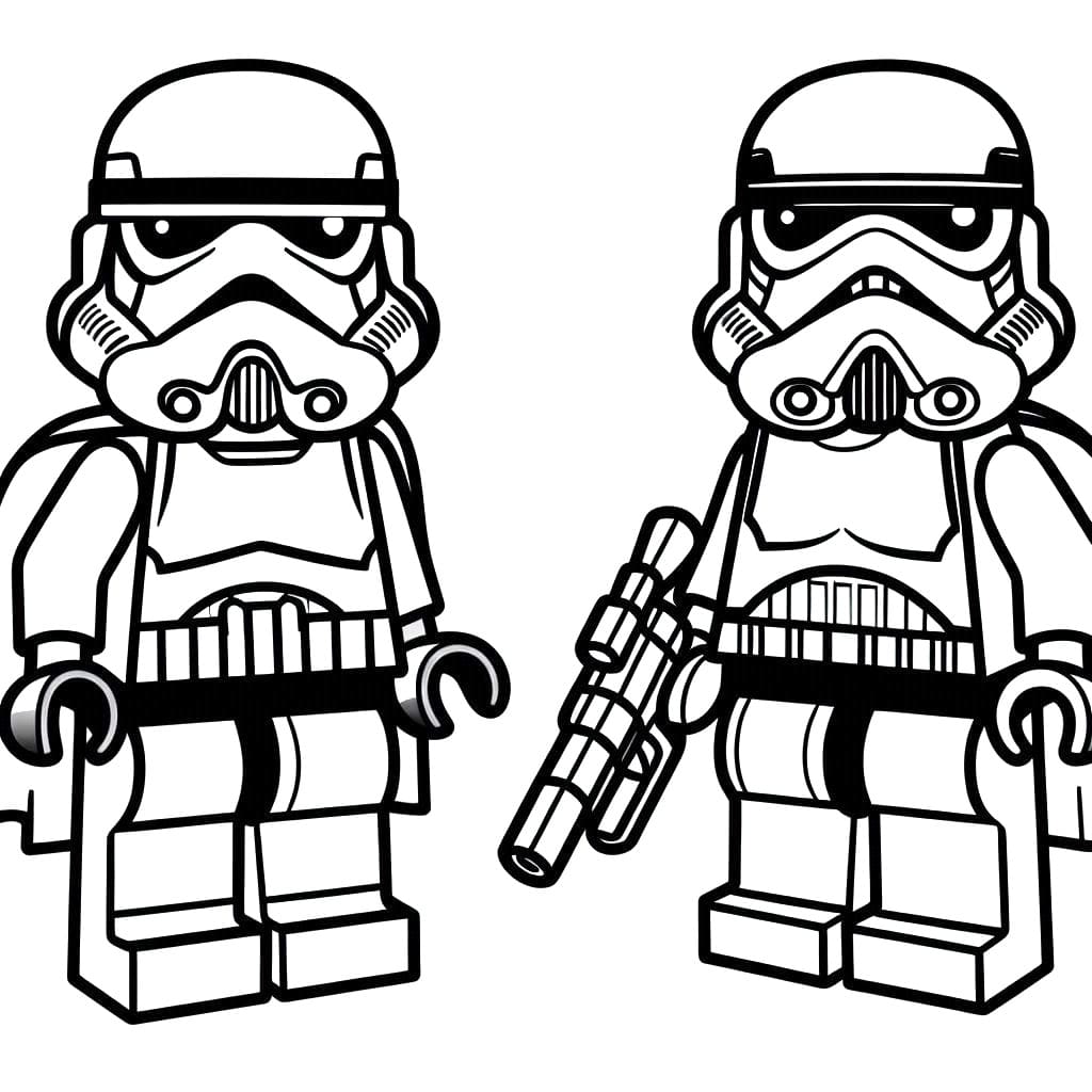 Desenho de Lego Star Wars Imprimivel Grátis para Colorir e Pintar