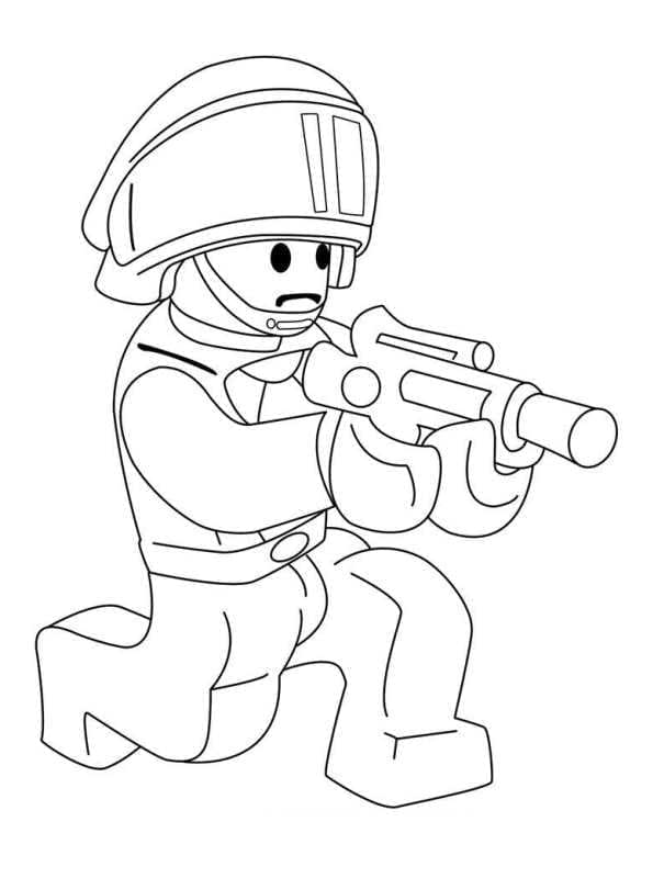 Desenho de Lego Star Wars para Crianças de 6 Anos para Colorir e Pintar