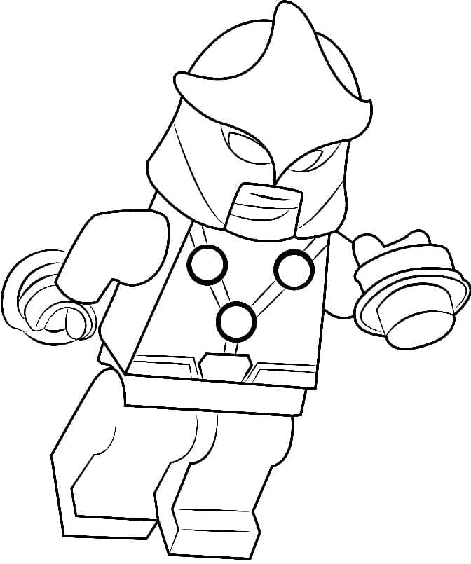 Desenho de Lego Nova para Colorir e Pintar