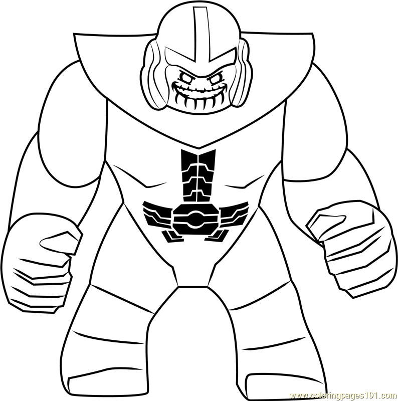 Desenho de Lego Thanos para Colorir e Pintar