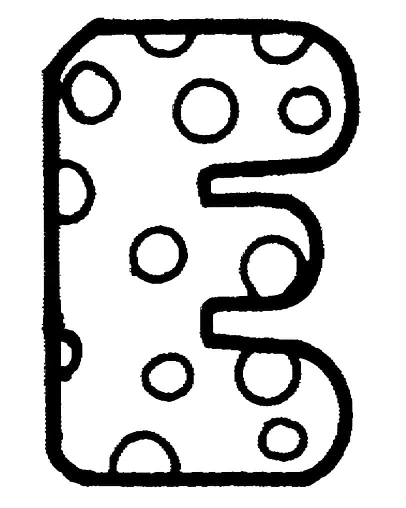 Desenho de Letra e Fofa para Colorir e Pintar