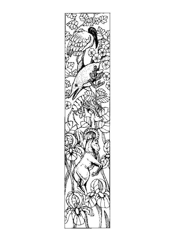 Desenho de Maravilhosa Letra I para Colorir e Pintar