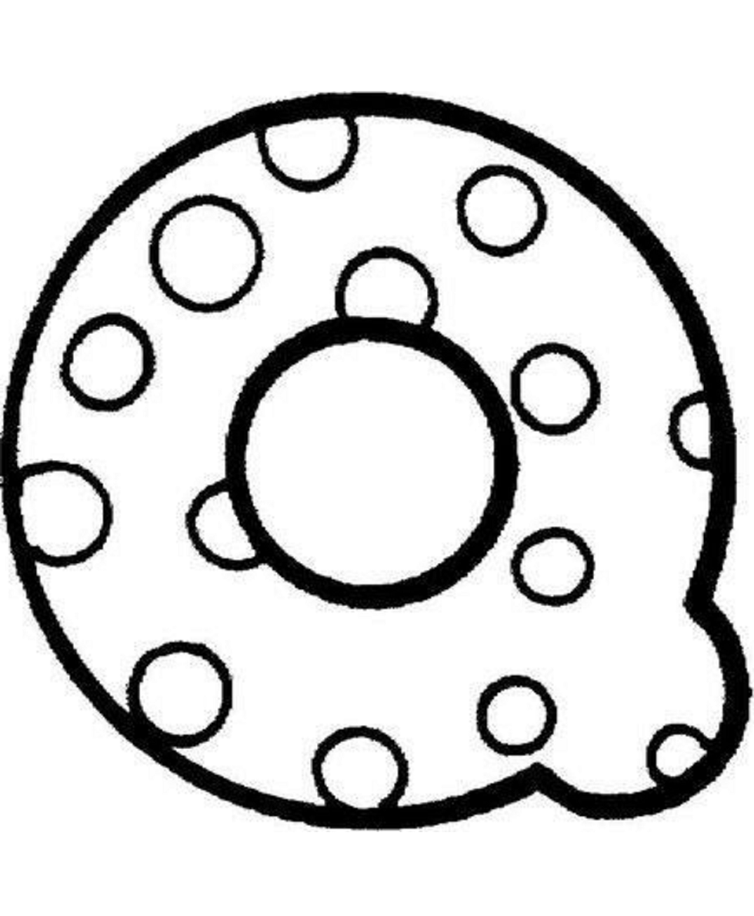 Desenho de Letra Q para Imprimir e Colorir Pdf e Pintar