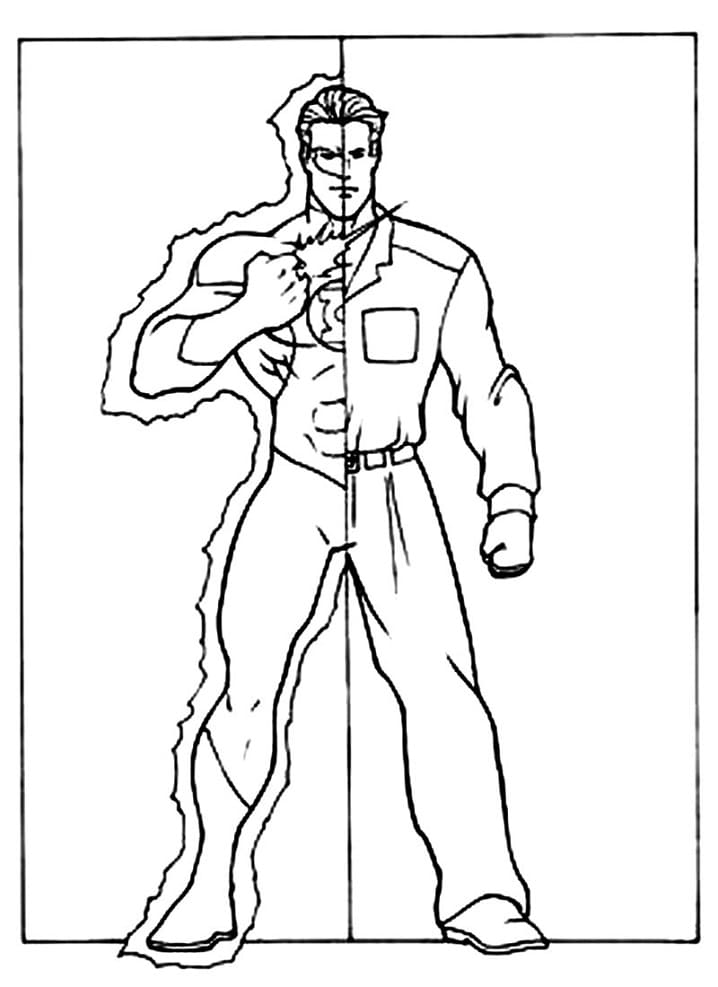 Desenho do Lanterna Verde Dc Comics Fácil de Colorir e Pintar