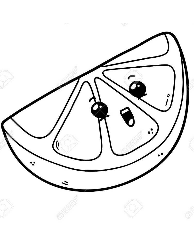 Desenho de Limão para Colorir Baixar e Pintar