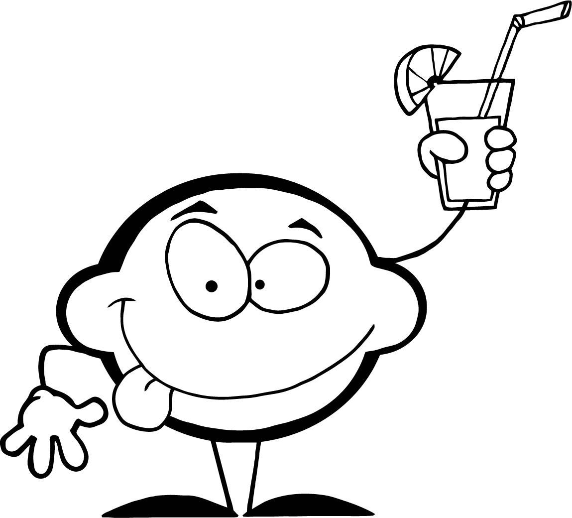 Desenho de Limão para Colorir Pdf e Pintar