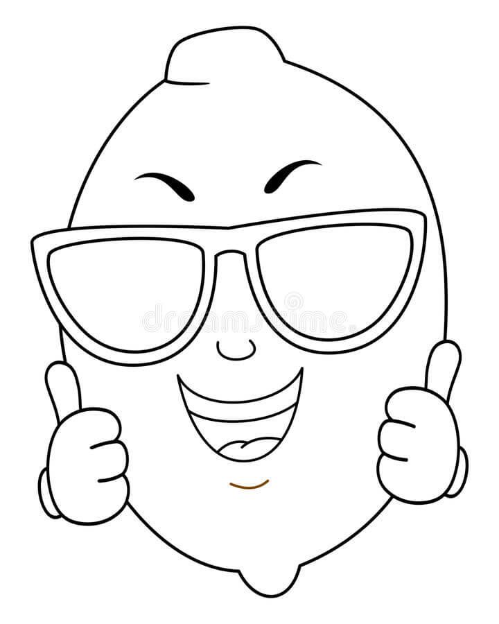 Desenho de Limão para Imprimir Grátis e Pintar