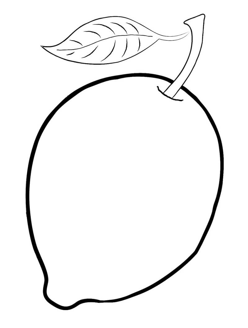 Desenho de Limão para Imprimir Pdf e Pintar