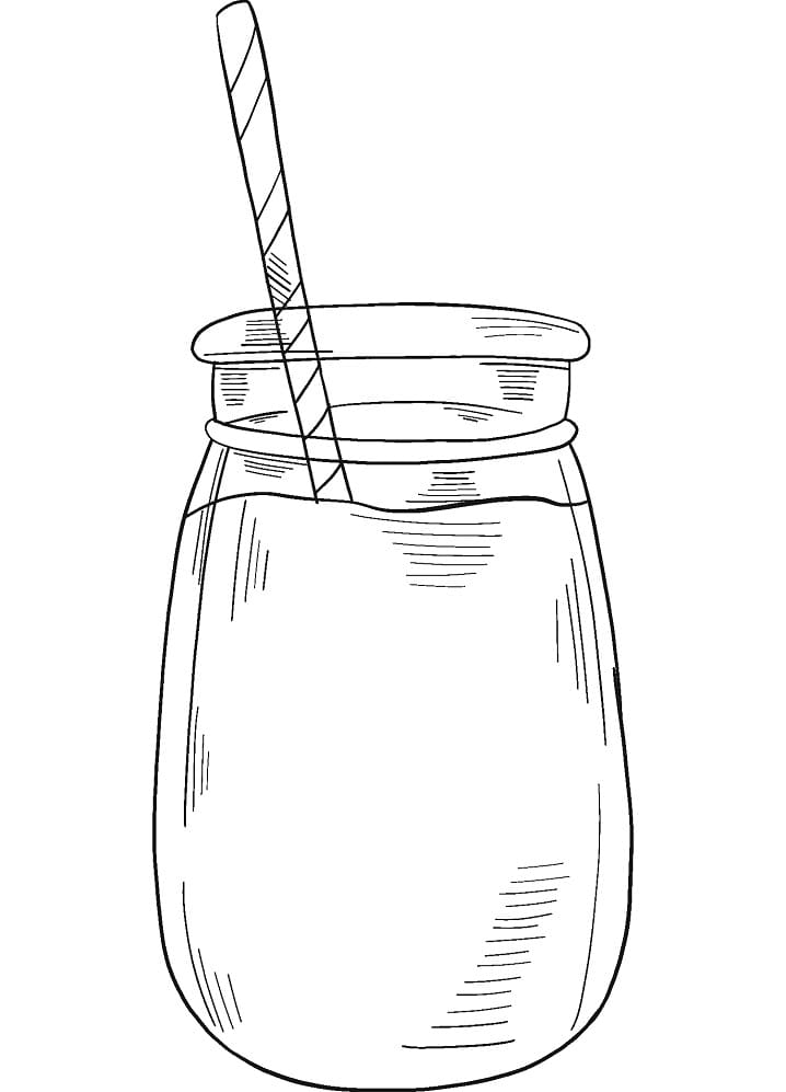 Desenho de Copo de Limonada para Imprimir Lápis de Cor e Pintar