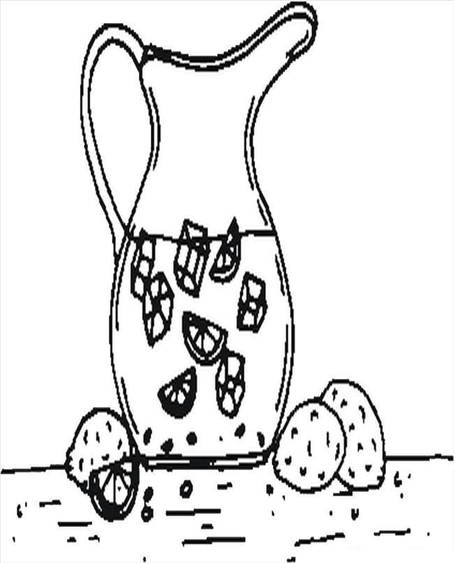 Desenho de Limonada Baixar para Colorir e Pintar