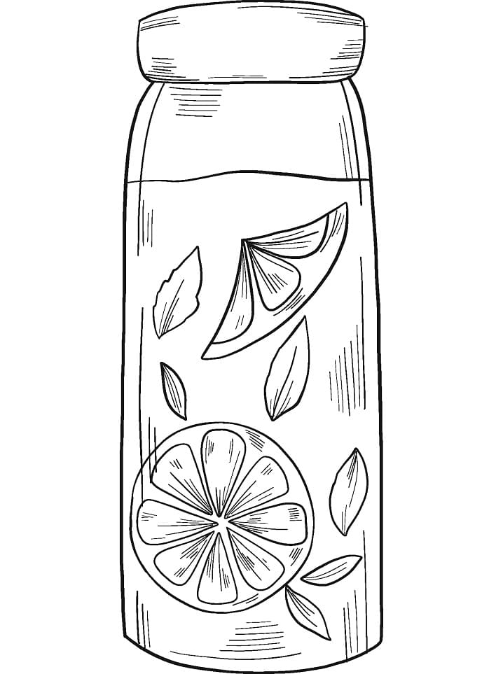 Desenho de Limonada Download para Colorir e Pintar