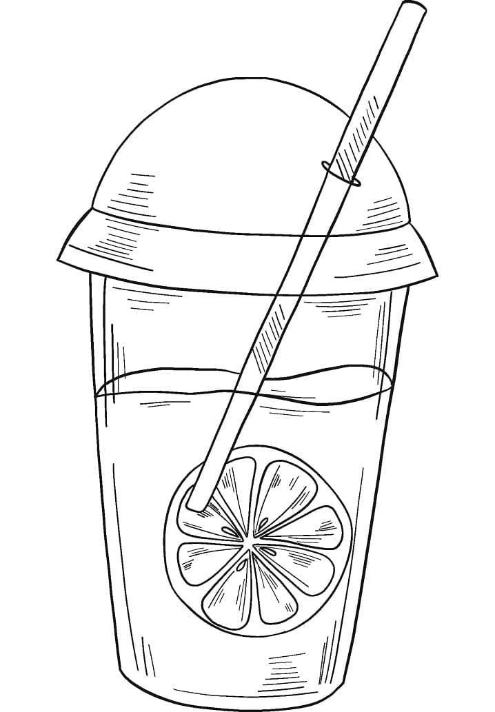 Desenho de Limonada para Colorir Download e Pintar