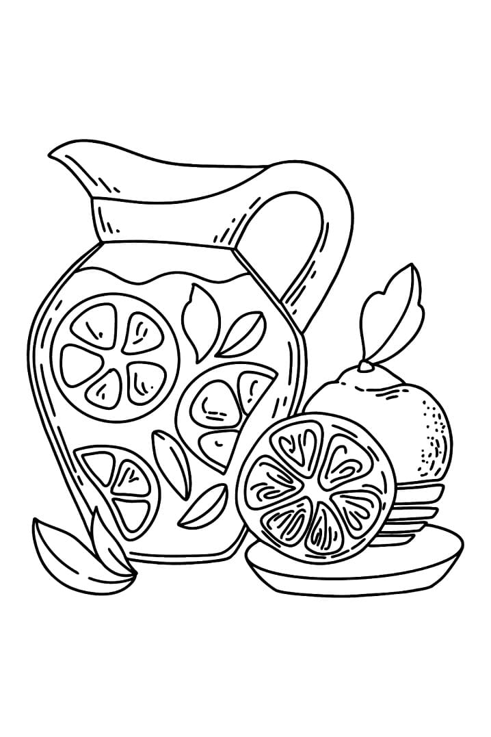 Desenho de Limonada para Colorir Download Pdf e Pintar