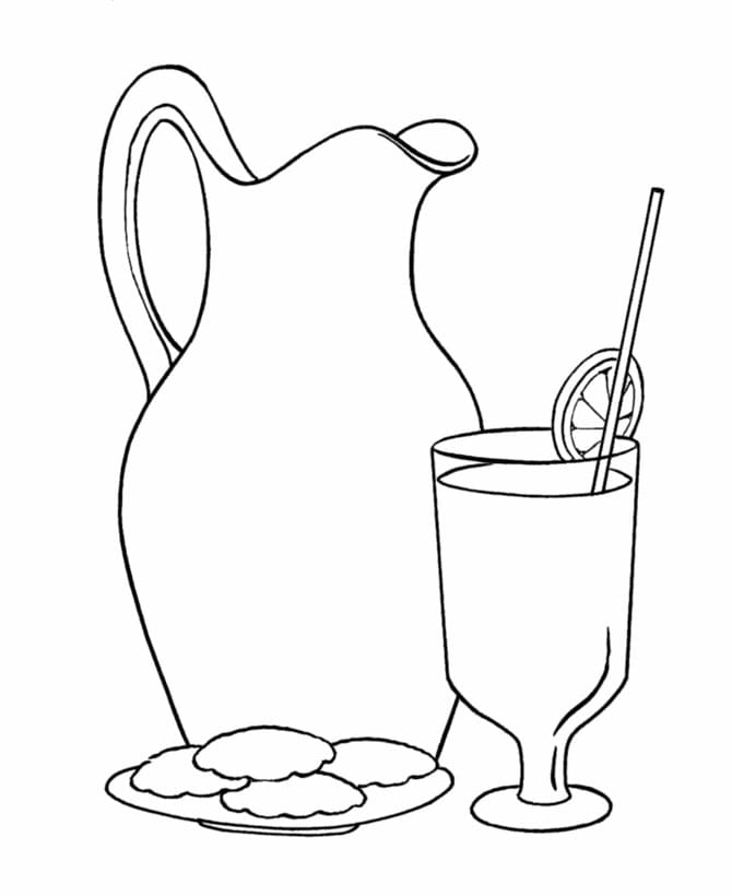 Desenho de Limonada para Colorir Giz de Cera Pdf e Pintar