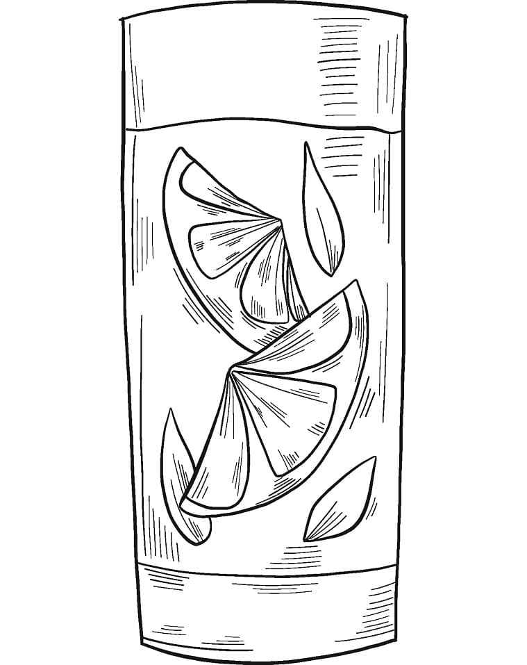 Desenho de Limonada para Imprimir Grátis e Pintar