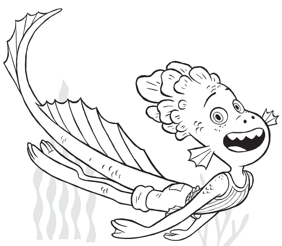 Desenho Alberto de Luca para Colorir e Pintar