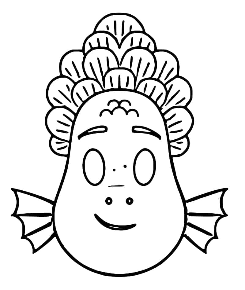 Desenho Alberto Emoji para Colorir e Pintar