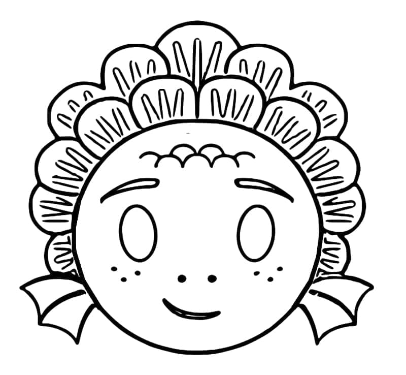 Desenho Luca Emoji para Colorir e Pintar