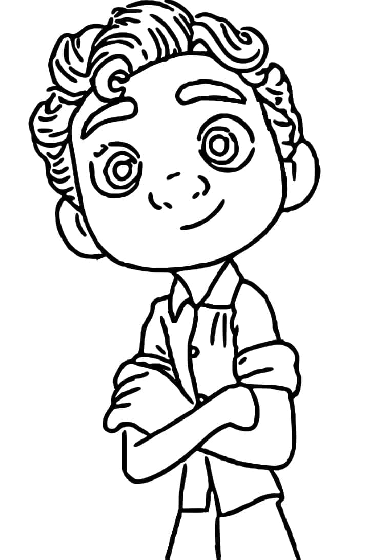 Desenho Pdf de Luca para Colorir e Pintar