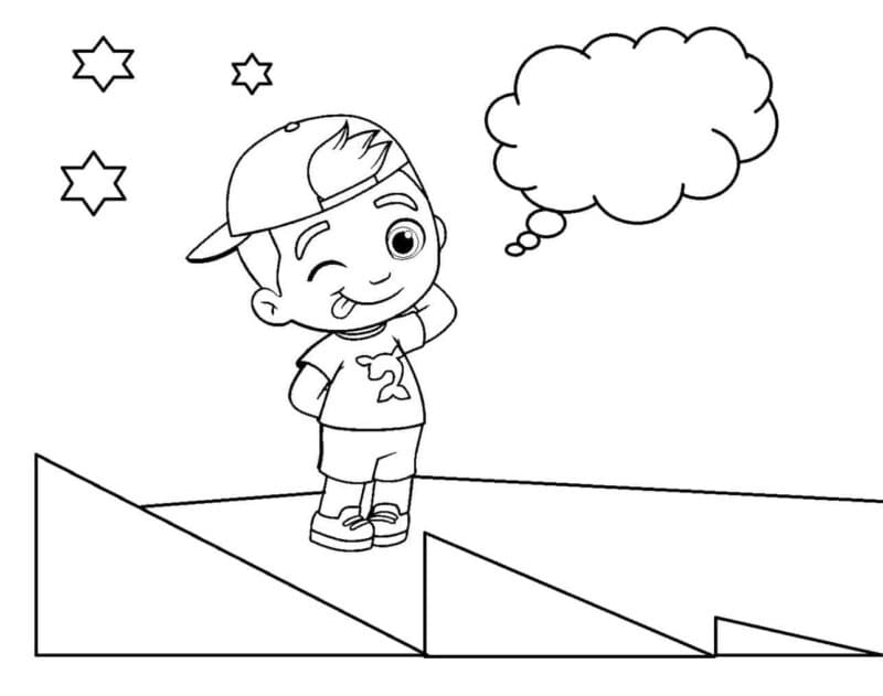 Desenho de Luccas Neto para Crianças para Colorir e Pintar