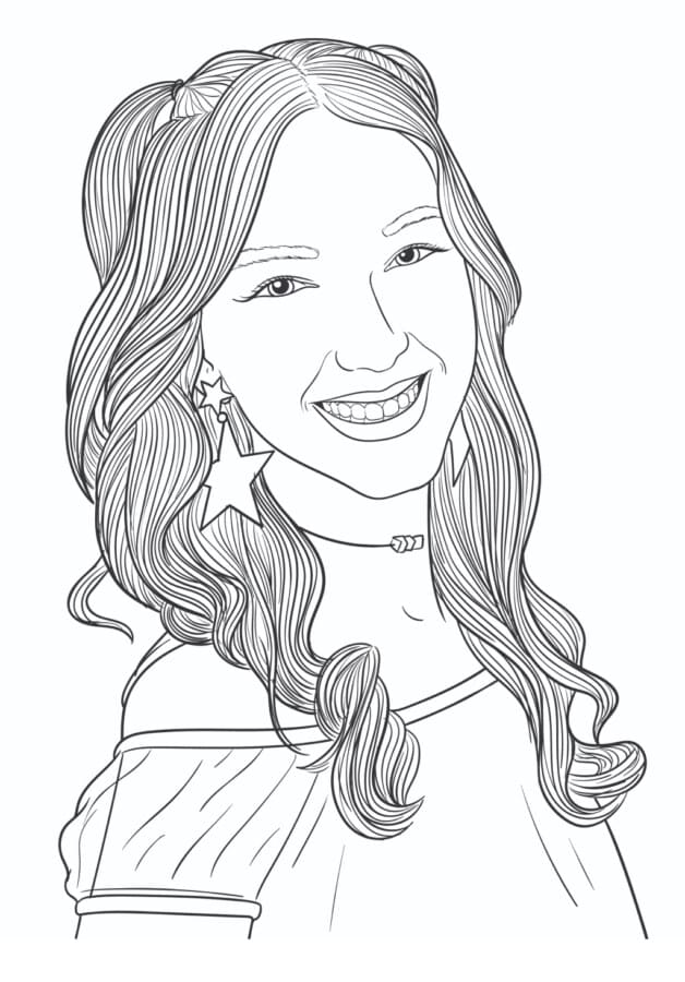 Desenho de Luluca Adorável para Colorir e Pintar