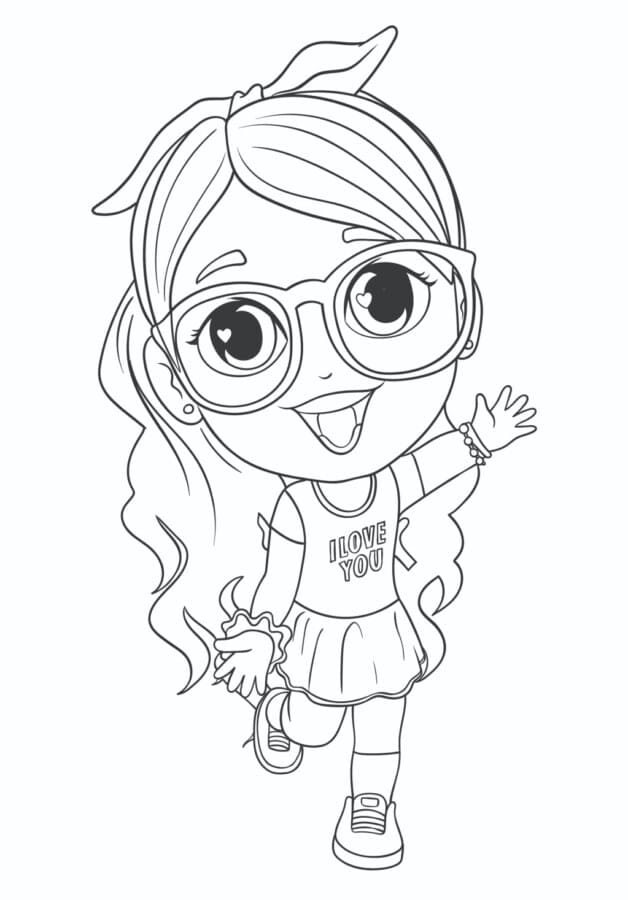 Desenho de Luluca Grátis para Crianças para Colorir e Pintar