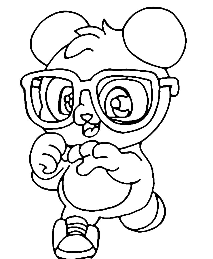 Desenho de Panda da Luluca para Colorir e Pintar