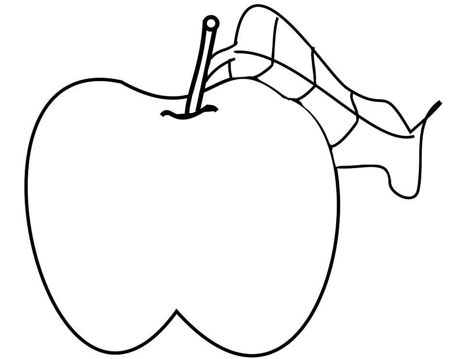 Desenho de Maçã e Pintar