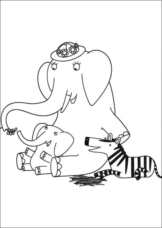 Desenho de Mãe Mirabelle para Colorir Lápis de Cor e Pintar