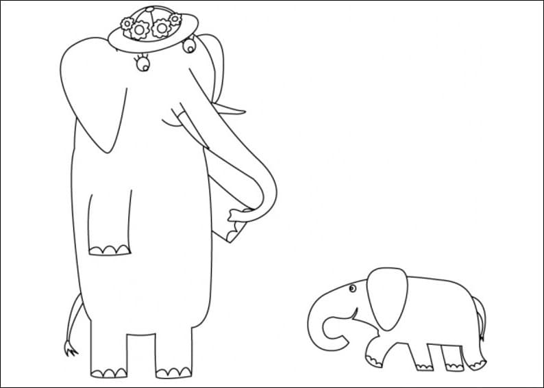 Desenho de Mãe Mirabelle para Imprimir Pdf e Pintar