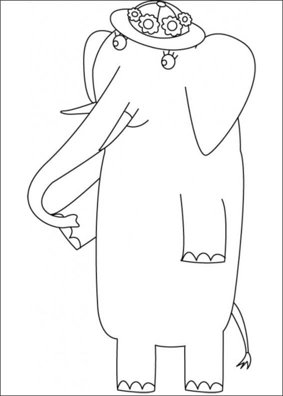 Desenho Imprimivel de Mãe Mirabelle para Colorir e Pintar