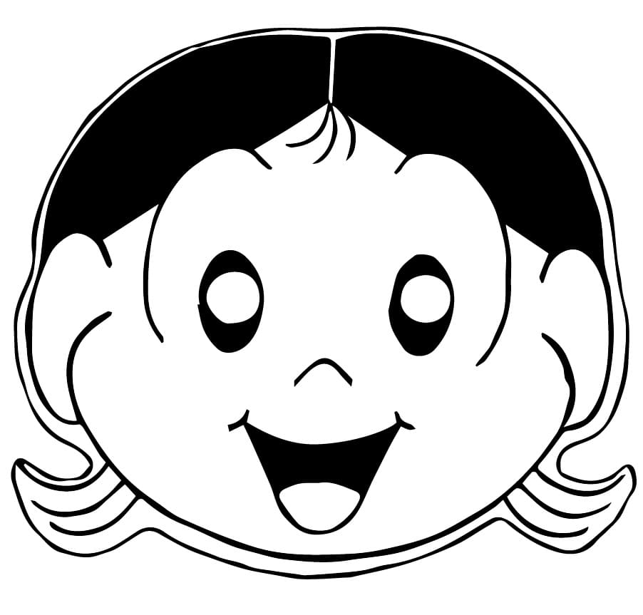 Desenho de Cara de Magali para Colorir e Pintar