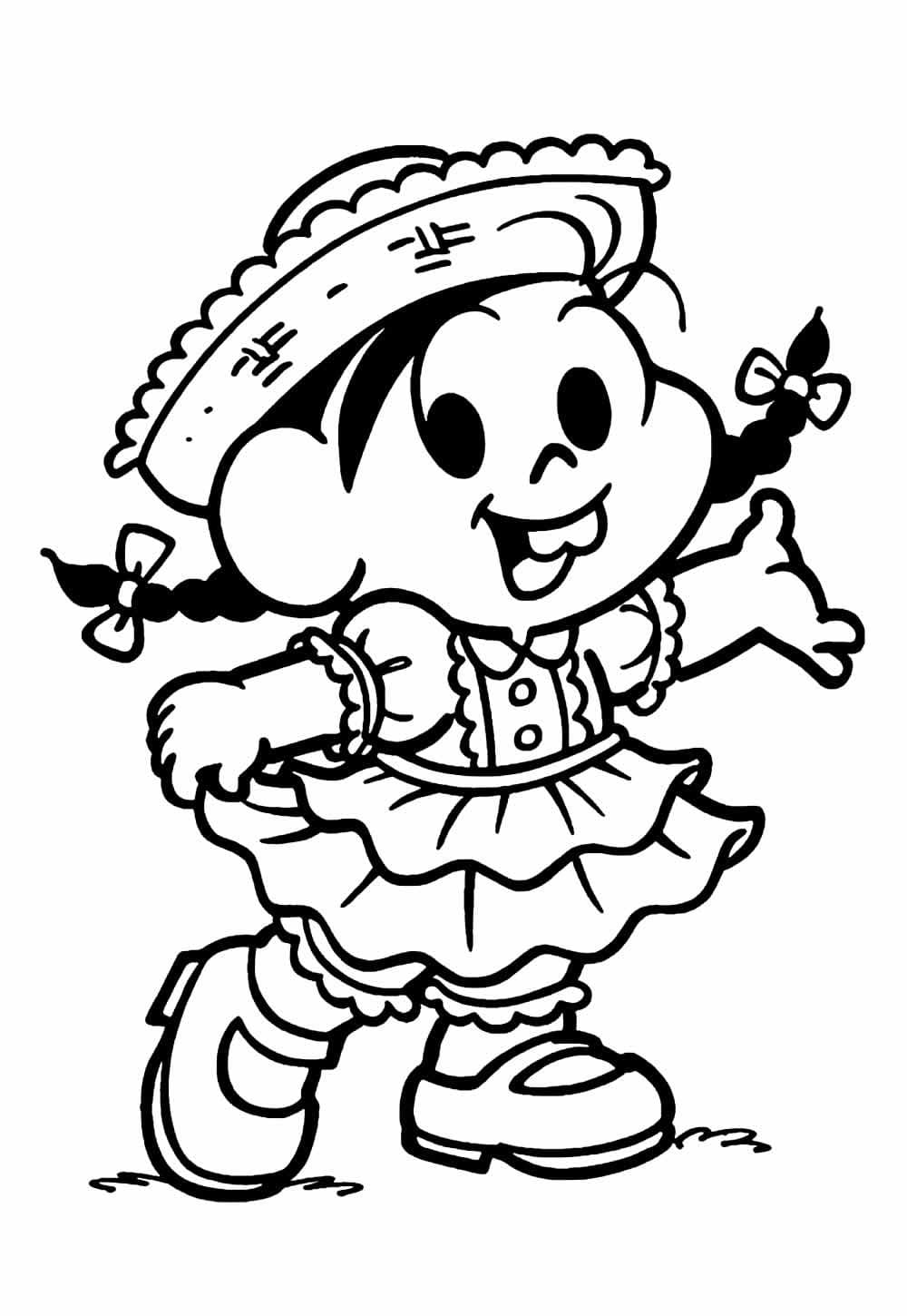 Desenho de Magali Amigável para Colorir e Pintar