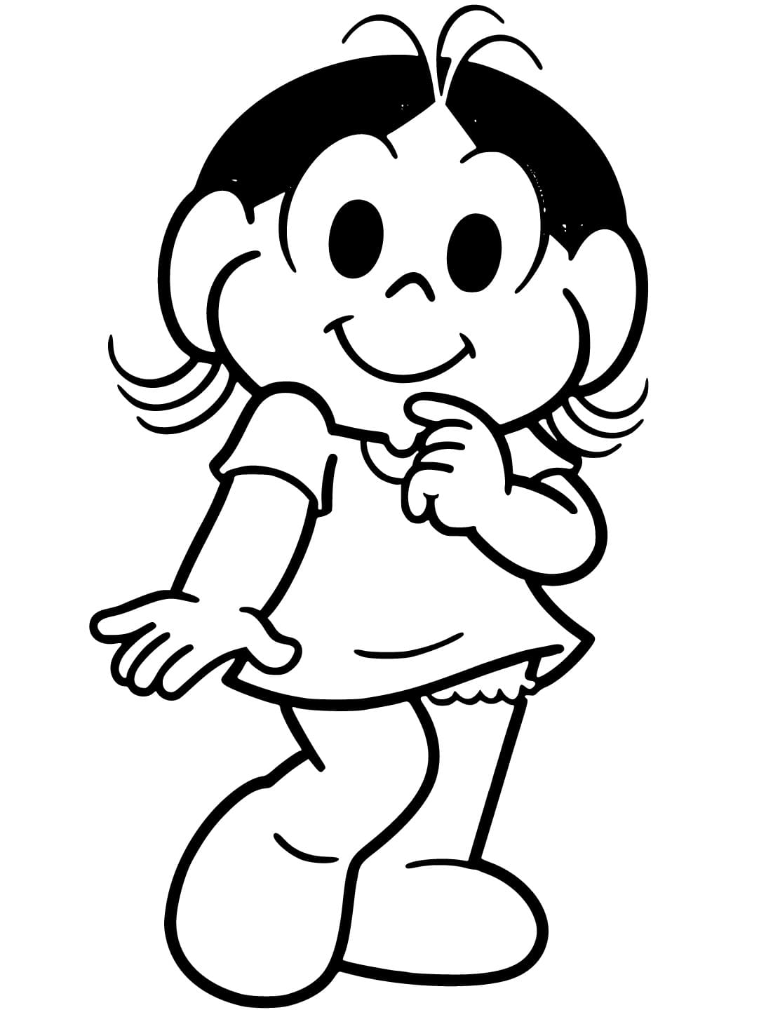 Desenho de Magali Grátis para Crianças para Colorir e Pintar