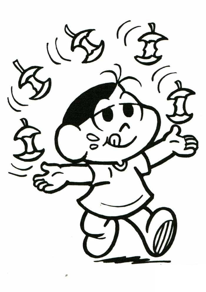 Desenho Magali de Turma da Monica para Colorir e Pintar