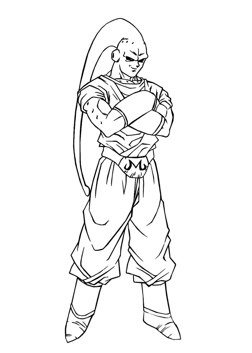 Desenho de Majin Boo para Colorir Download e Pintar
