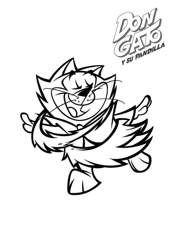 Desenho Benny de Mandá Chuva para Colorir e Pintar