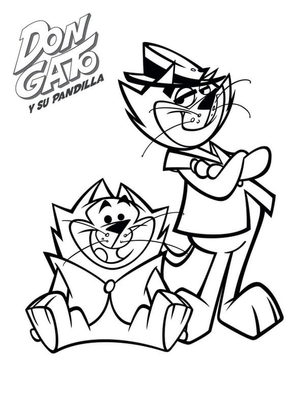 Desenho Benny e Mandá Chuva para Colorir e Pintar