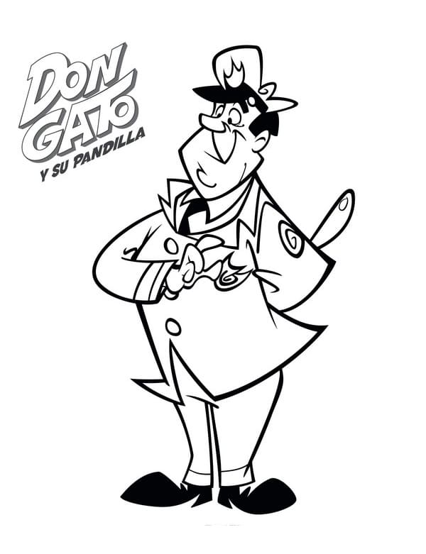 Desenho de Mandá Chuva para Colorir Pdf e Pintar