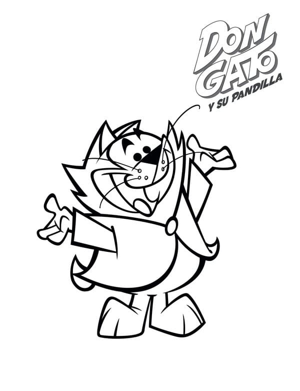 Desenho Imprimivel de Mandá Chuva para Colorir e Pintar